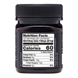 manuka honey umf 5+ nutrition facts